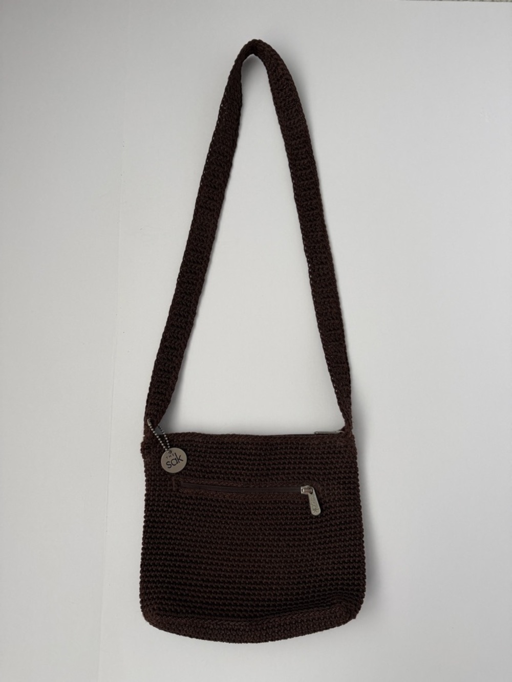The Sak Brown Crochet Crossbody/Shoulder Bag